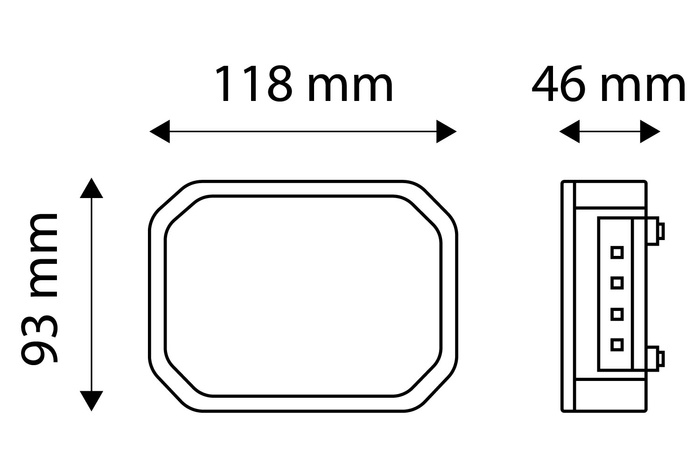 TT Technology TT.12019 LED hátsó lámpák mágnessel + 7,5 m-es 7 tűs kábelköteg