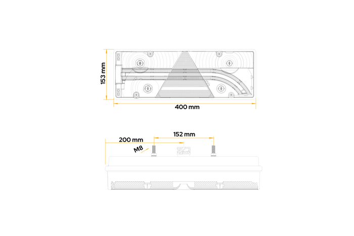 ASPÖCK Europoint III hátsó lámpa 7 funkciós bal oldali