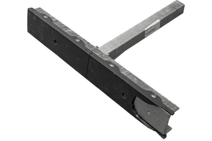OUTLET UNITRAILER lapos oldaltámasz, hossz 59 cm, magasság 40 cm, csónakutánfutóhoz, SZÜRKE