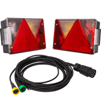 ASPÖCK MULTIPOINT IV hátsó lámpák + MANTES 5m 7-tűs kábelköteg