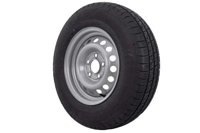 Megerősített pótkocsi kerék KENDA GUMIABRONCS 185/80 R14C 104/102N KENDA FELNI 5.5Jx14"H2 5x112 ET:30