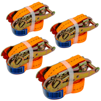 Négy darabos UNITRAILER 4m/25mm/1t szállítószalag-készlet feszítővel