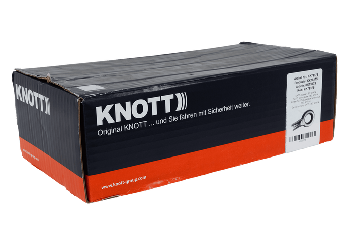 KNOTT KK7937S vonószem 3500 kg-os pótkocsihoz, 60 mm-es csővonórúddal, új típus
