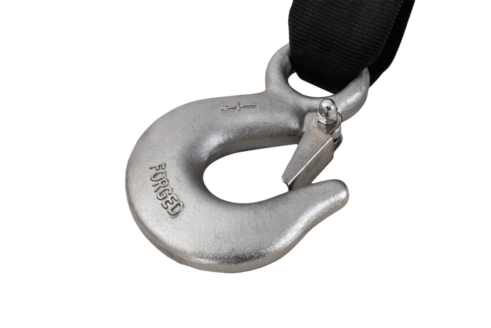 Kézi csörlő AL-KO utánfutóhoz 450 kg-os, 6 m-es hevederrel, fékkel és automatikus letekerccsel