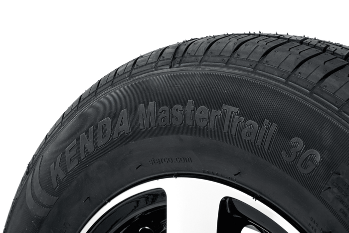 Erősített pótkocsi kerék KENDA GUMIABRONCS 165/80 R13C 96/94N ALU FELNI STARCO polírozott 5Jx13"H2 4X100 ET:30