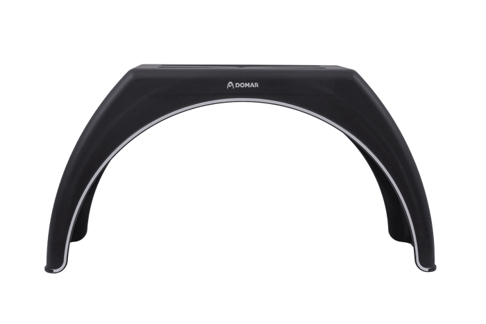 Utánfutó sárvédő 15-17,5" DOMAR DK3112 lapos kerékív 950/280mm fehér díszléccel