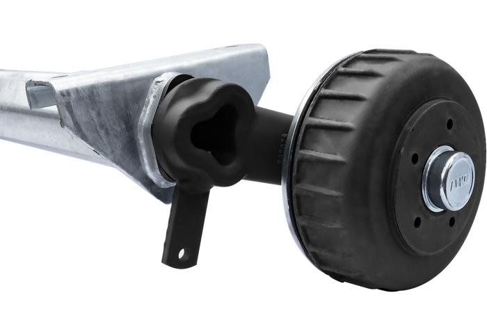 AL-KO COMPACT fékező tengely pótkocsihoz/szállítóhoz 1800kg 1535mm 2035mm 5x112