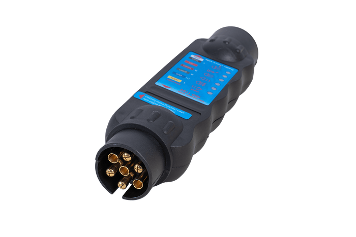 7 tűs pótkocsi csatlakozóaljzat-teszter