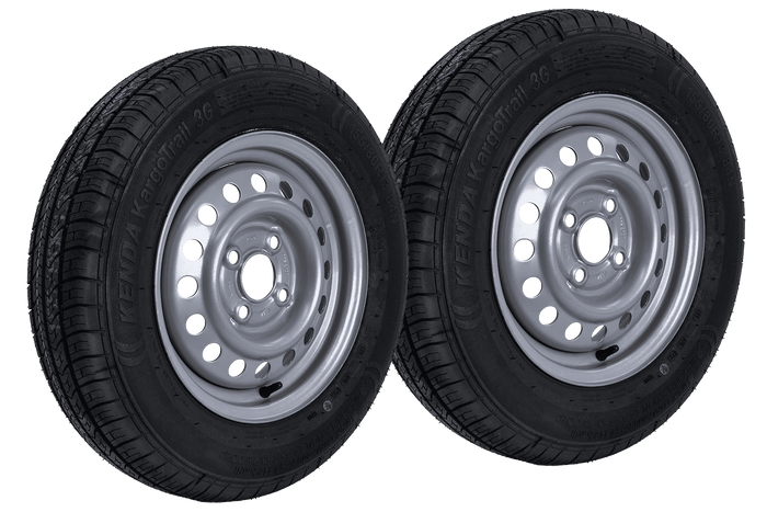 Két kerék szett utánfutóhoz KENDA GUMIABRONCS 155/80 R13 84N KENDA FELNI 4Jx13"H2 4x100 ET:30
