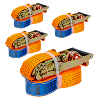 Négy darabos UNITRAILER 6m/50mm/5t szállítószalag-készlet feszítővel