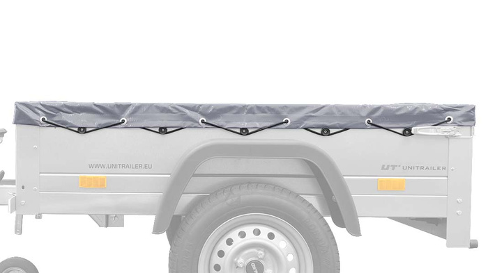 UNITRAILER lapos ponyva pótkocsihoz 150x106cm KERTI PÓTKOCSI 150 KIPP