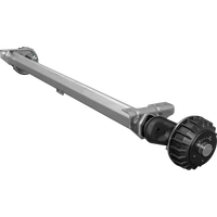 AL-KO COMPACT fékező tengely pótkocsihoz/szállítóhoz 1500kg 1600mm 2050mm 5x112