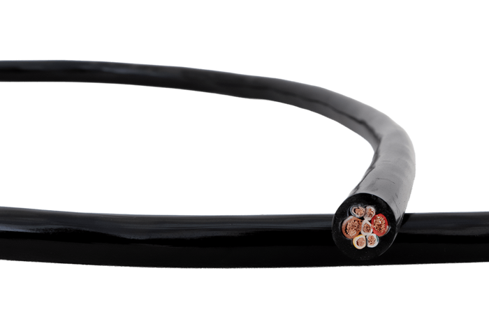 HYBSZ QLY-S 2x4+5x1,5 héteres elektromos kábel - 1m