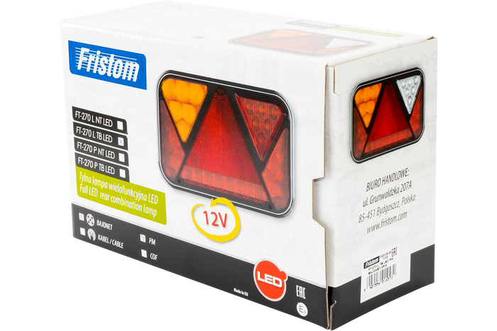 Fristom FT-270 LED hátsó lámpa 6 funkciós bal oldali