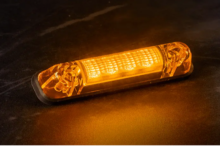 FRISTOM FT-081 LED-es helyzetjelző lámpa, narancssárga, univerzális