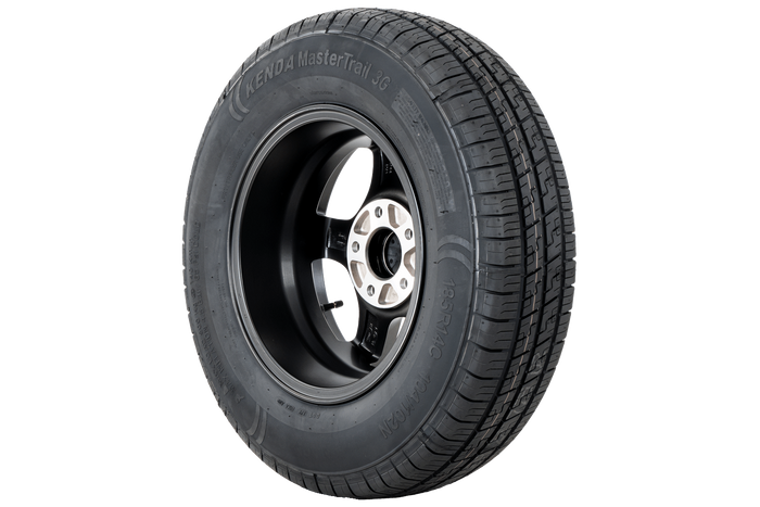 Erősített pótkocsi kerék KENDA GUMIABRONCS 185/80 R14C 104/102N ALUMÍNIUM FELNI STARCO fekete 5.5Jx14"H2 5x112 ET:30