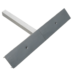 OUTLET UNITRAILER lapos oldaltámasz, hossz 59cm, magasság 40cm, csónakutánfutóhoz, SZÜRKE