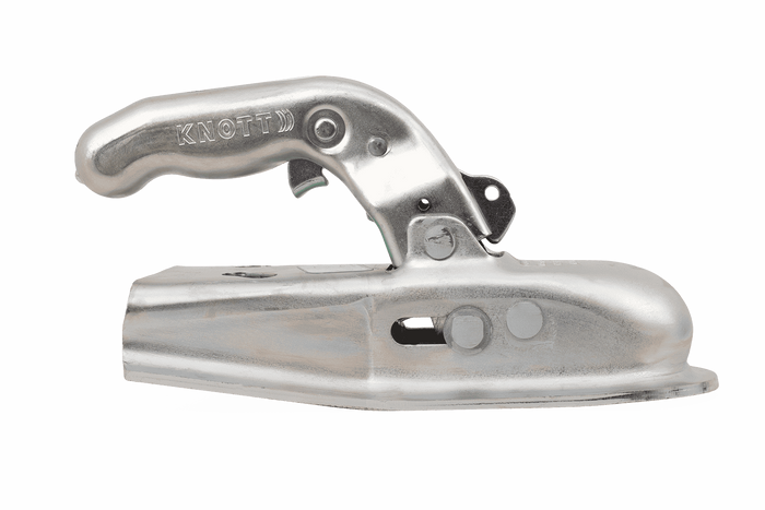 KNOTT 6E0071.001 gömbfejes vonóhorog 750 kg-os pótkocsihoz V-típusú vonórúddal