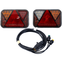 FRISTOM FT-270 LED hátsó lámpák + MANTES 4m 7 tűs kábelköteg