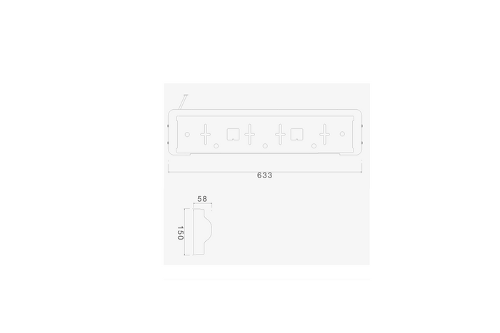 Rendszámtábla keret LED világítással ASPOCK 12/24V kábel 0,8m