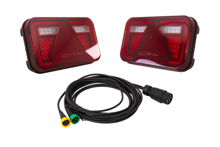 ASPÖCK MULTILED IV LED hátsó lámpák + ASPÖCK kábelköteg 4,5 m 7 tűs
