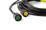 MANTES elektromos szerelés, utánfutó kábelköteg, 5,5 m, 13 tűs csatlakozó, 2x 5 tűs bajonettzár