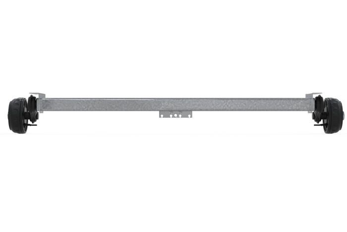 KNOTT VGB13M fékezett tengely pótkocsihoz/autószállítóhoz 1350kg 1000mm 1370mm 5x112