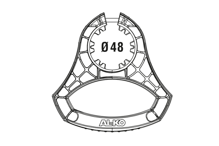 AL-KO 1931978 irányítókar 48 mm-es támasztókerékhez