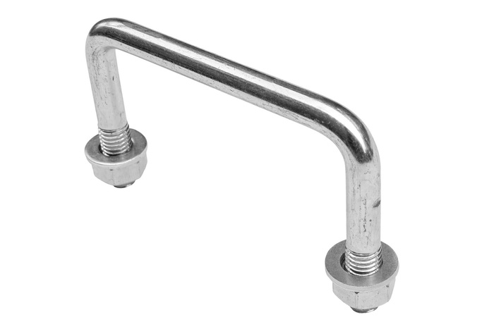 DROMET C típusú négyzet alakú bilincs anyákkal és alátétekkel M12 65/122/65