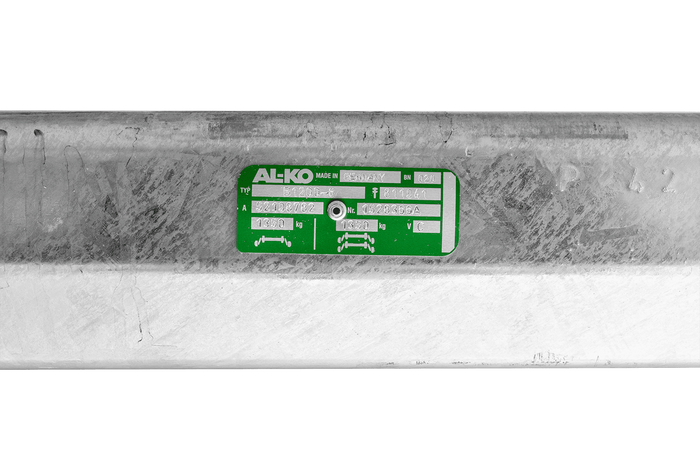 AL-KO COMPACT fékező tengely pótkocsihoz/szállítóhoz 1350kg 1260mm 1630mm 4x100