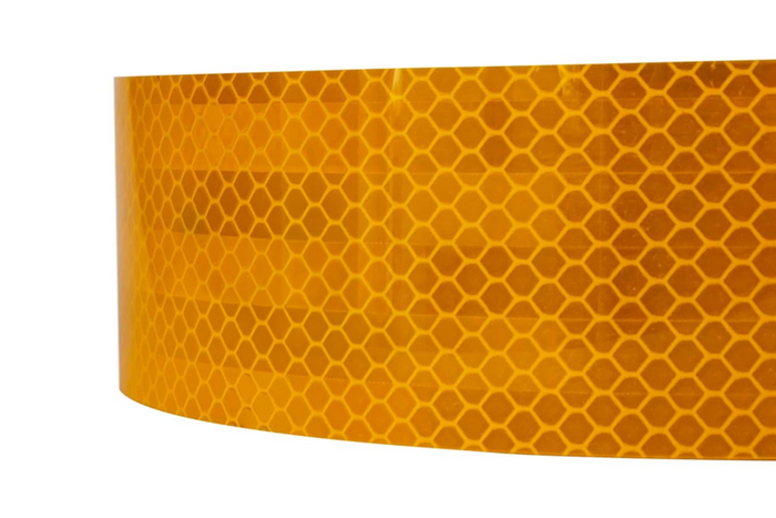 UNITRAILER narancssárga öntapadós kontúrfényvisszaverő szalag - 45 m-es tekercs