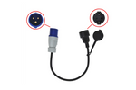 CEE dugóval és Schuko aljzattal ellátott adapter 16A 230V védőérintkezővel ProPlus 373530 40cm kábellel