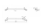 AL-KO OPTIMA fékezetlen pótkocsi tengely 750kg 1285mm 1620mm 4x100