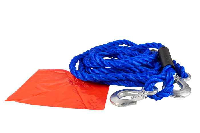 LAMPA vontatókötél horgokkal 4m/18mm/5t kék