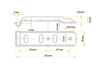 Oldalsó vonóhorog csattal UNITRAILER BV 10-1+BVG 10-B komplett pótkocsi oldalsó zárral