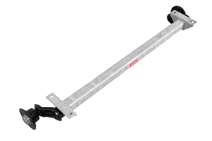 KNOTT VG7-L fékezetlen pótkocsi tengely 750kg 1130mm 1430mm 4x100