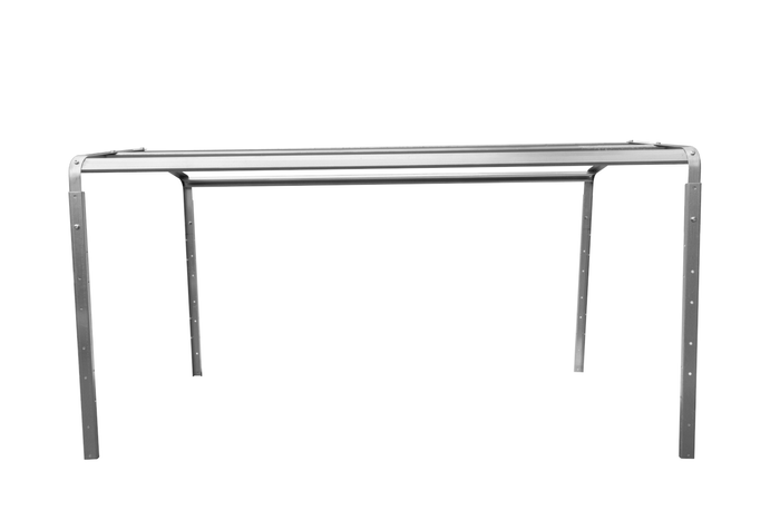 h-800 váz ponyvás utánfutó takaróhoz UNITRAILER GARDEN TRAILER 150 KIPP