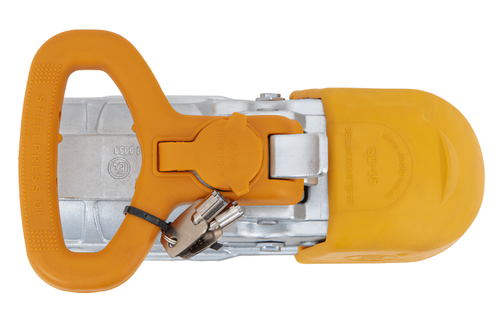 STEELPRESS BC-3500E-00-02+SD gömbfejes vonóhorog 3500 kg-os pótkocsihoz, 60,5 mm-es öntöttvas csővonórúddal