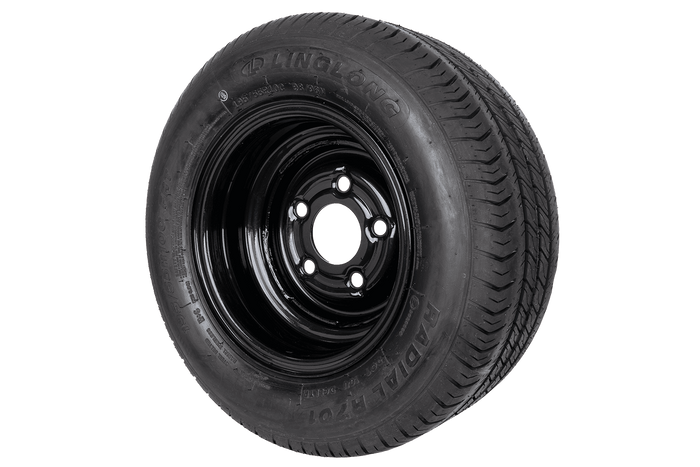 Megerősített pótkocsi kerék LINGLONG GUMIABRONCS 195/55 R10C 98/96N UNITRAILER FELNI fekete 6Jx10"H2 5x112 ET:-4