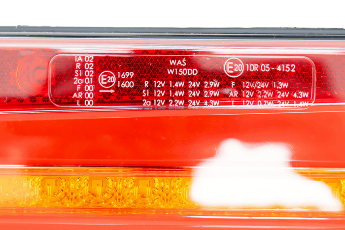 WAŚ W150DD LED hátsó lámpa 6 funkciós univerzális 