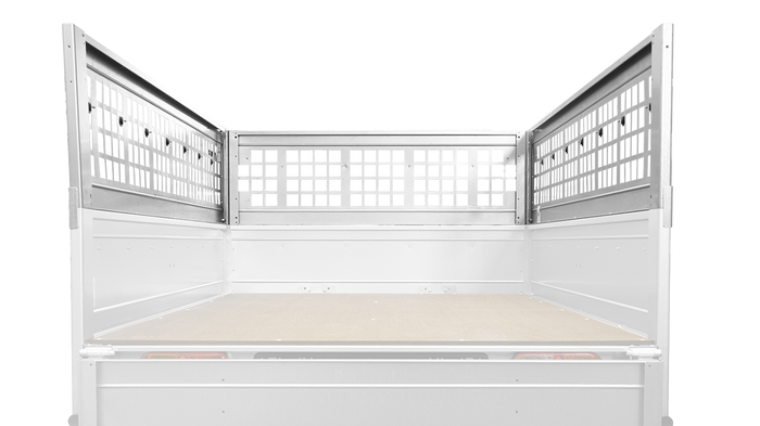 Hálós oldalak az UNITRAILER GARDEN TRAILER 201 KIPP pótkocsihoz