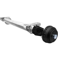 AL-KO COMPACT fékező tengely pótkocsihoz/szállítóhoz 1350kg 1600mm 2050mm 5x112