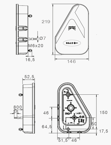 ASPÖCK EARPOINT LED hátsó lámpák bajonettzárral, 8 tűs, 6 funkciós, bal+jobb