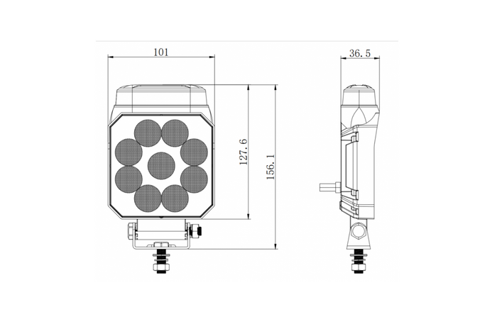 KAMAR L2500 LED figyelmeztető/tolatólámpa 2 funkcióval