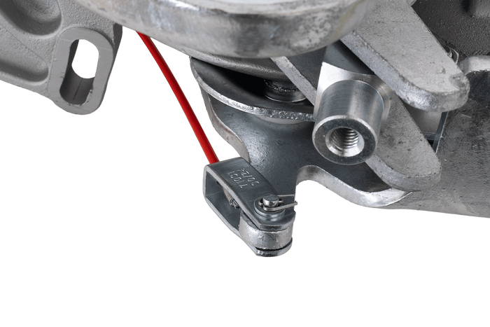 KNOTT KFG30A ráfutószerkezet K35A vonóhoroggal 3000 kg-os pótkocsihoz V-típusú vonórúddal