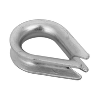 DROMET KU.8 kötélhüvely, acél kagyló, 8 mm