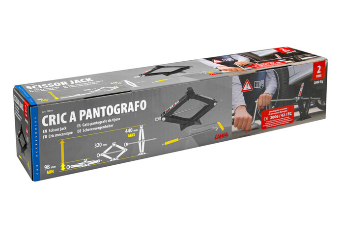 Trapéz alakú emelő LAMPA autóemelő 2T