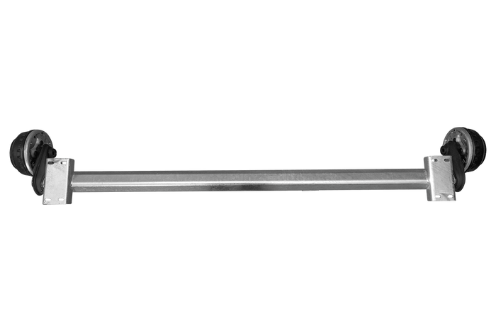 AL-KO COMPACT fékezős hajóutánfutó tengely 1350kg 1645/1755mm 2200mm 5x112