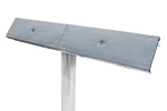 UNITRAILER lapos oldaltámasz, 59 cm hosszú, 40 cm magas, csónakutánfutóhoz, SZÜRKE