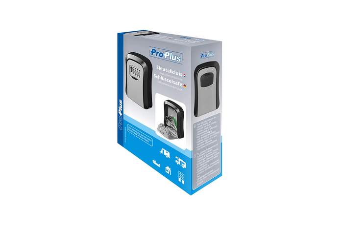 Kulcsos széf kombinációs zárral ProPlus 540254 kültéri kódszekrény